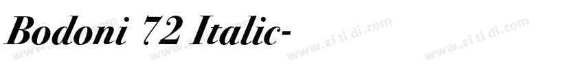 Bodoni 72 Italic字体转换 Bodoni 72 Italic字体转换